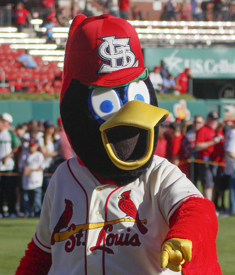 FREDBIRD St. Louis Cardinals 11x WORLD SERIES Champions Mascot