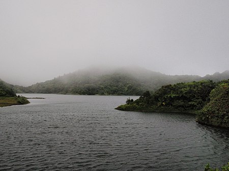 Freshwater lake at Morne Trois Pitons National Park.jpg
