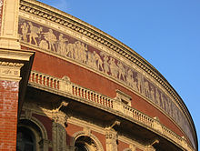 Detail of the frieze Frieze on the Royal Albert Hall 2008 01.jpg