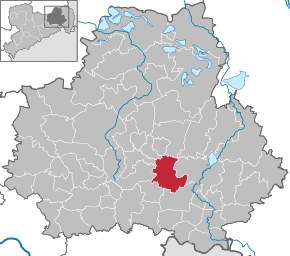 Poziția Göda pe harta districtului Bautzen