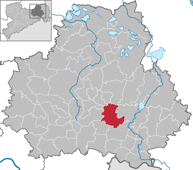 Elhelyezkedése Bautzen térképén