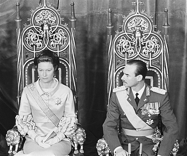 Joséphine-Charlotte and Jean at the accession of Grand Duke Jean in 1964.