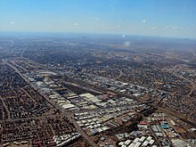 Aerial view of Gaborone, 2011 Gaborone, Botswana desde el aire.jpg