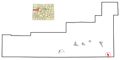 Location in Garfield County and the کلرادو