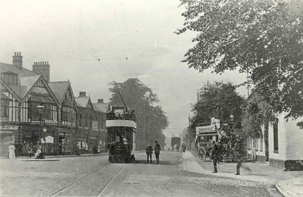 Gatley Road, Cheadle in 1908