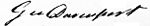 Cursive signature in ink