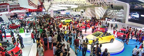 Gaikindo Indonesia International Auto Show (GIIAS), the largest auto show in Southeast Asia. Giias-2015.jpg