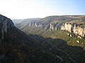 Le gole dalla grotta di Dargilan (Lozère)