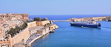"Cenk G" as "Euroferry Malta" with Grimaldi Grand Harbour (45151353531).jpg
