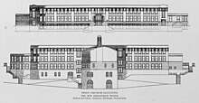 Elevation drawings by Kiehnel and Elliott, 1916 Greenfield School Pittsburgh Drawing 1916.jpg