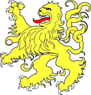 File:Héraldique meuble lion rampant 02.svg