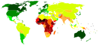 Miniatura para Lista de países por Índice de Desenvolvimento Humano (2006)