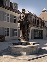 Helvetia und der Schweizerpsalm von Anna Bang, St. Karlshof in Zug