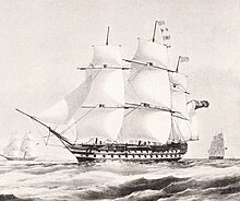 HMS Collingwood, первый корабль Маркема