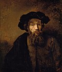 A Bearded Man in a Cap (cirka 1657), National Gallery