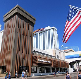 Hard Rock Hotel & Casino from the Boardwalk
