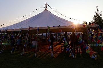 Tent at the Hay Festival