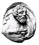 Head of Dionysus, Sirkap