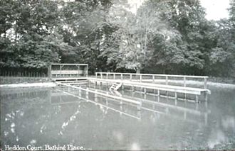 Heddon Court bathing place, 1912. Heddon Court Bathing Place 1912.jpg