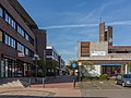 Heiden, Rathaus, Kirche und Bank