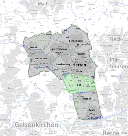 Herten Sued Gliederung Uebersicht