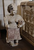 Sem-nude female statue from Hisham's Palace, 8th-century CE