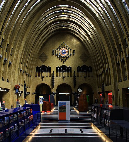 Inside the former Main Post Office