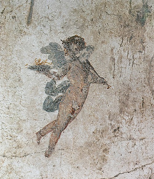 House of the Prince of Naples in Pompeii Triclinium Emblem on North Wall