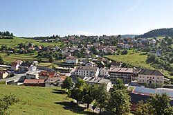 pogled na Hrib–Loški Potok