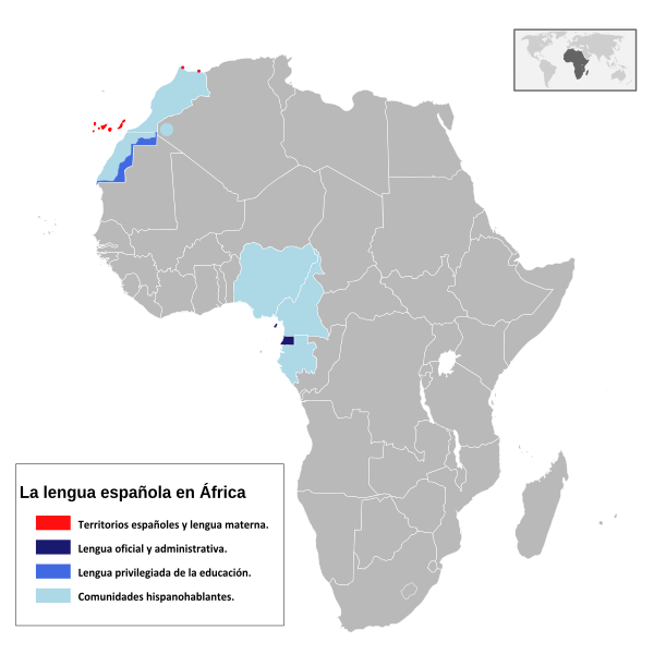 File:Idioma Español en Africa.svg