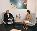 Ilham Aliyev met with Swiss President Simonetta Sommaruga in Davos, 2020 04.jpg
