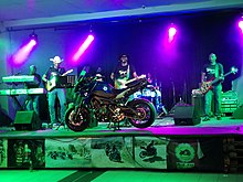 Dusty & Stones and their Buck Horns Band performing at the Swazi Rally in 26 August 2017 Img 2017 August 26 .jpg