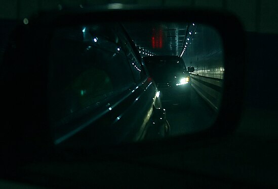 In the Lincoln Tunnel. NYC.