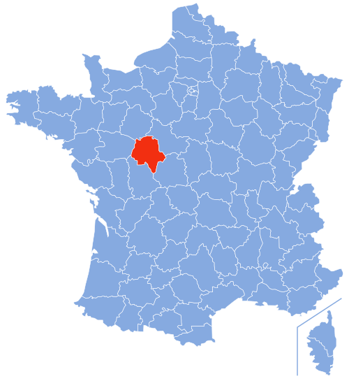 Location of Indre-et-Loire in France