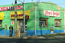 This is an image of an urban street-corner in Camden, New Jersey. Inner-City Street Scene - Camden - New Jersey - 04.jpg