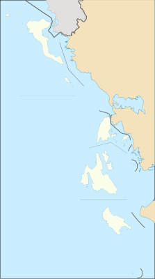 Mapa de localización de Islas Jónicas