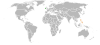 Location map for Ireland and the Philippines.