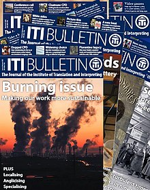 A collage of recent ITI Bulletin covers Itibulletin.jpg