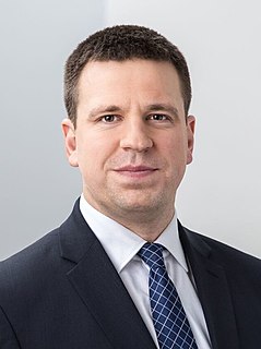 Jüri Ratas first cabinet 2016 Estonian government