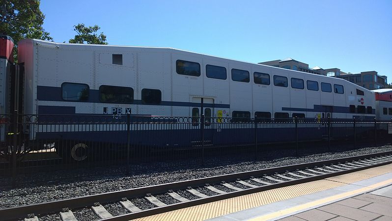 JPBX 165, Caltrain car in Metrolink livery