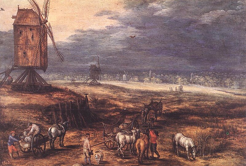 File:Jan Brueghel the Younger - Landscape With Windmills.jpg