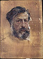 Auto-retrato, esboço a óleo, ca. 1865