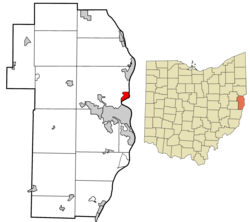 Jefferson County Ohio incorporated and unincorporated areas Pottery Addition highlighted.png