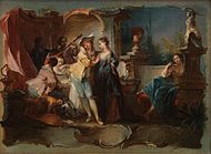 Йоган Вольфганг Баумгартнер. «Блудний син і повії», середина XVIII ст. Державний музей мистецтв (Копенгаген)