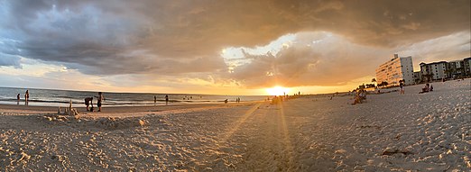 sunset at St. Pete's beach by Josh Vignona