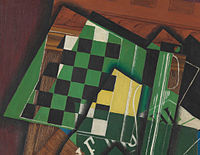 Хуан Грис. Игра в шахматы, 1917
