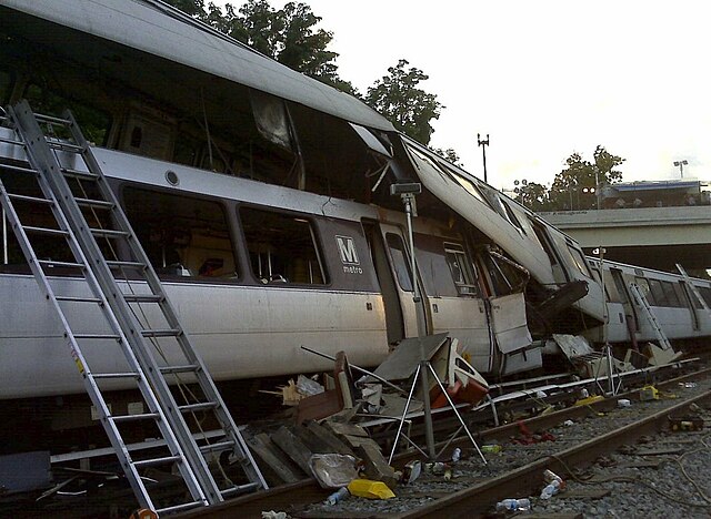 June 2009 Metro collision scene