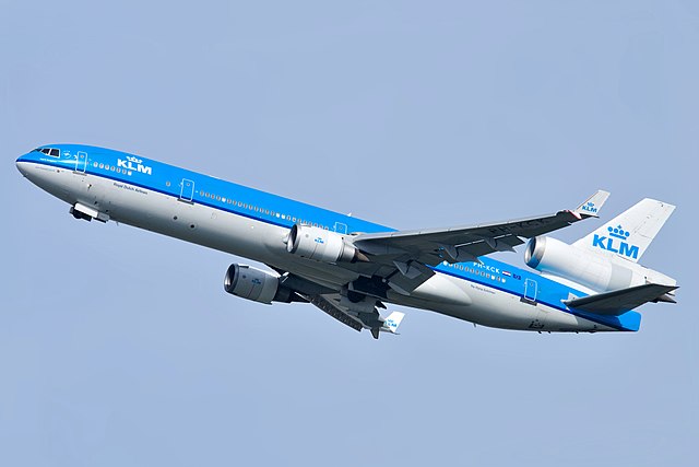 KLMオランダ航空のMD-11(同社は最後までMD-11の旅客型を運航した)