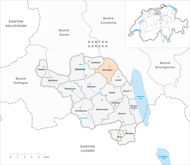 Dürrenäsch - Localizazion