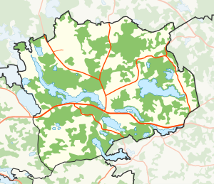 Кастулинская волость на карте